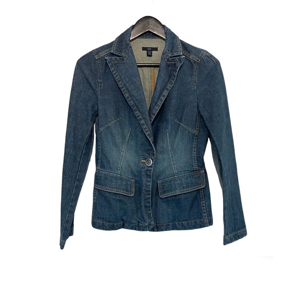 Denim blazer women's XS Gap - Picture 1 of 6